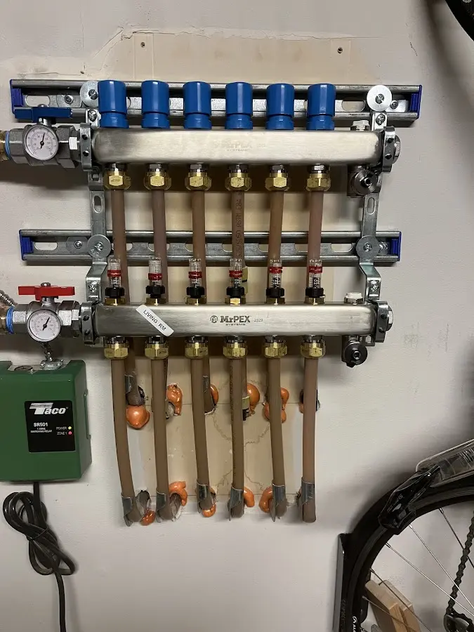 Plumber performing Gas Line Installation at a residential property in La Habra